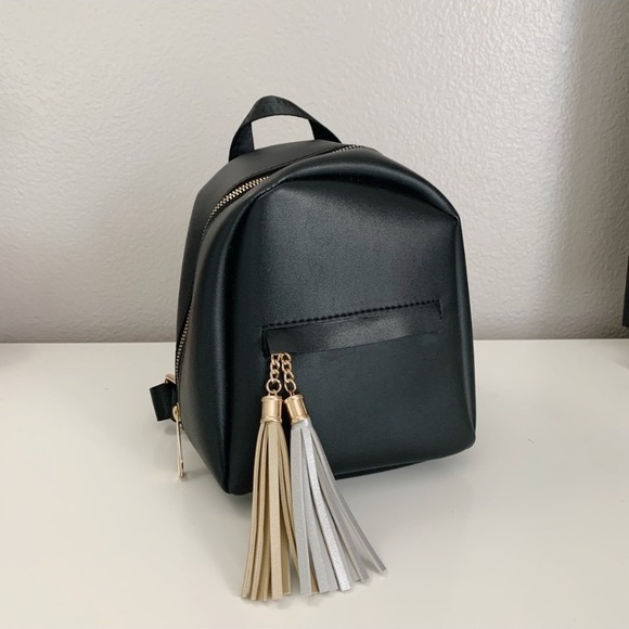 Handbags - Little Black “Leather” Backpack